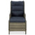 3 Piece Garden Lounge Set with Cushions Poly Rattan Brown