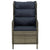 3 Piece Garden Lounge Set with Cushions Poly Rattan Brown