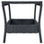 3 Piece Garden Lounge Set with Cushions Poly Rattan Dark Grey