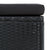 6 Piece Garden Lounge Set with Cushions Poly Rattan Black