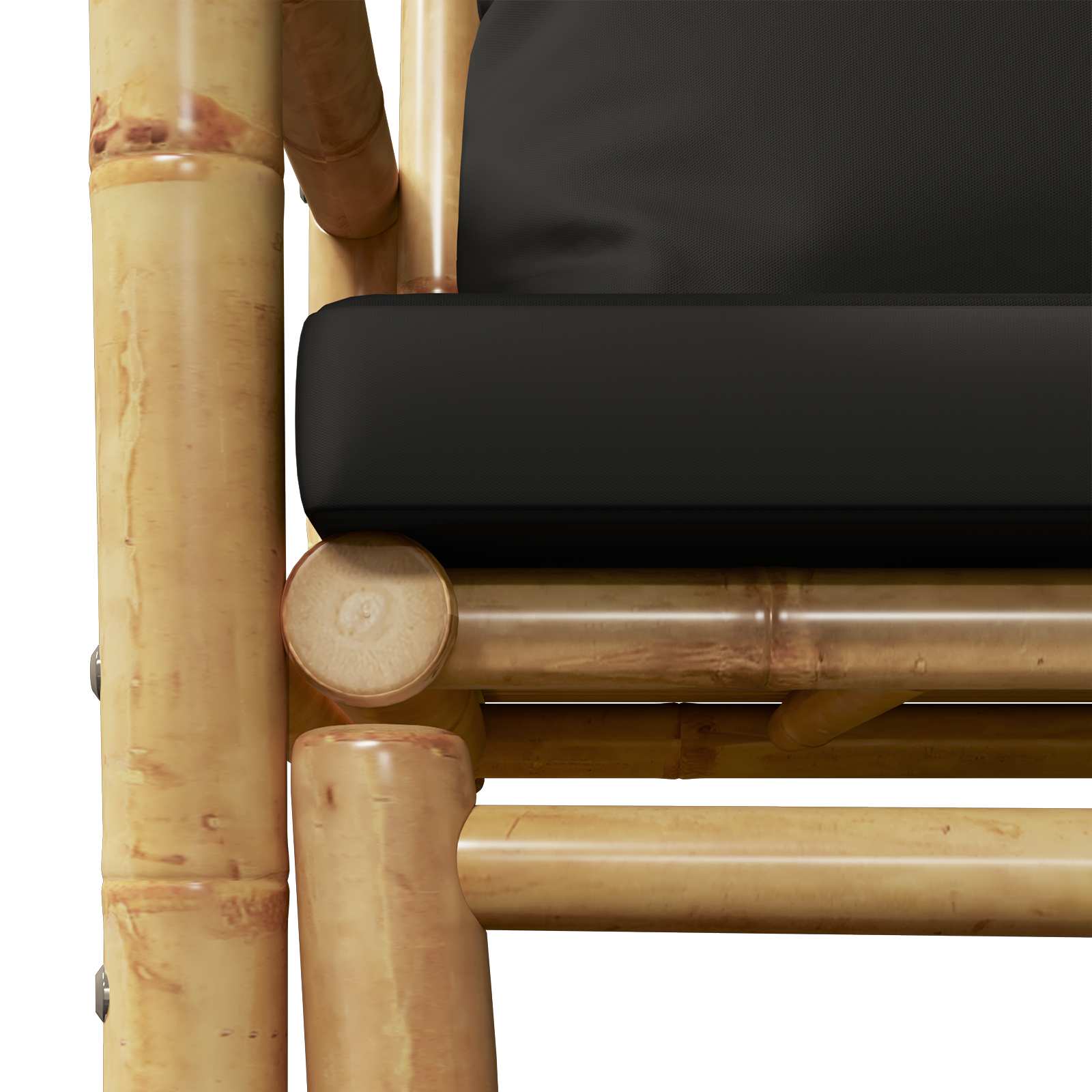 Garden Chairs with Cushions 2 pcs Bamboo