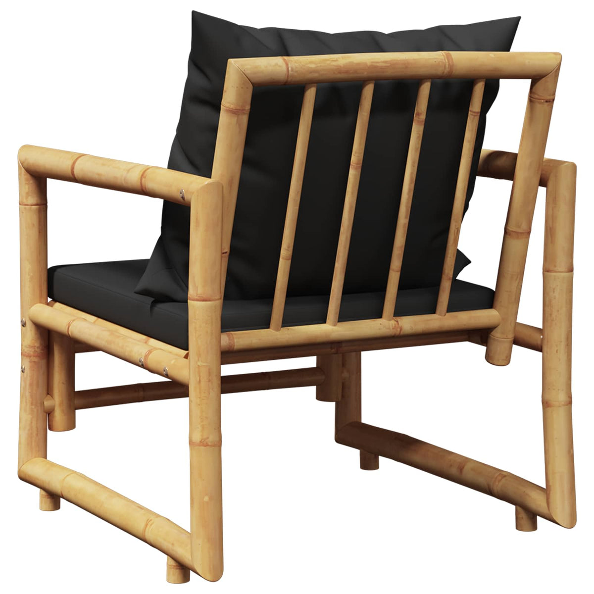 Garden Chairs with Cushions 2 pcs Bamboo