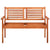 2-Seater Garden Bench with Cushion 120 cm Solid Wood Eucalyptus