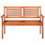 2-Seater Garden Bench with Cushion 120 cm Solid Eucalyptus Wood