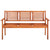 3-Seater Garden Bench with Cushion 150 cm Solid Wood Eucalyptus