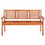 3-Seater Garden Bench with Cushion 150 cm Solid Eucalyptus Wood