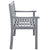 3-Seater Garden Bench with Cushion 150 cm Grey Eucalyptus Wood