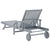 Garden Sun Lounger with Cushion Solid Acacia Wood