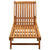 Garden Sun Lounger with Cushion Solid Acacia Wood