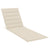 Garden Sun Lounger with Cushion Solid Acacia Wood