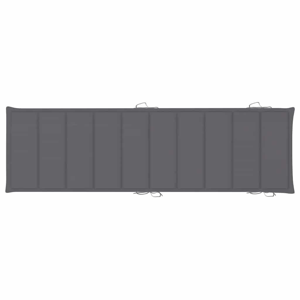 Garden Sun Lounger with Cushion Solid Wood Acacia