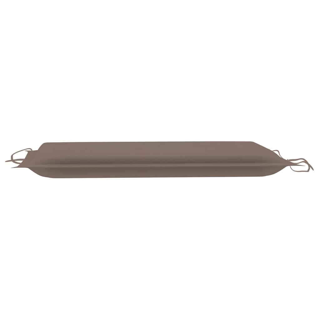 Garden Sun Lounger with Cushion Solid Acacia Wood