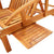 Garden Sun Lounger with Cushion Solid Wood Acacia