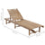 Garden Sun Lounger with Cushion Bamboo