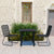 3 Piece Outdoor Dining Set Poly Rattan and Glass