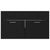 2 Piece Bathroom Furniture Set Black Engineered Wood