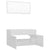 2 Piece Bathroom Furniture Set High Gloss White Engineered Wood