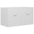 2 Piece Bathroom Furniture Set High Gloss White Engineered Wood