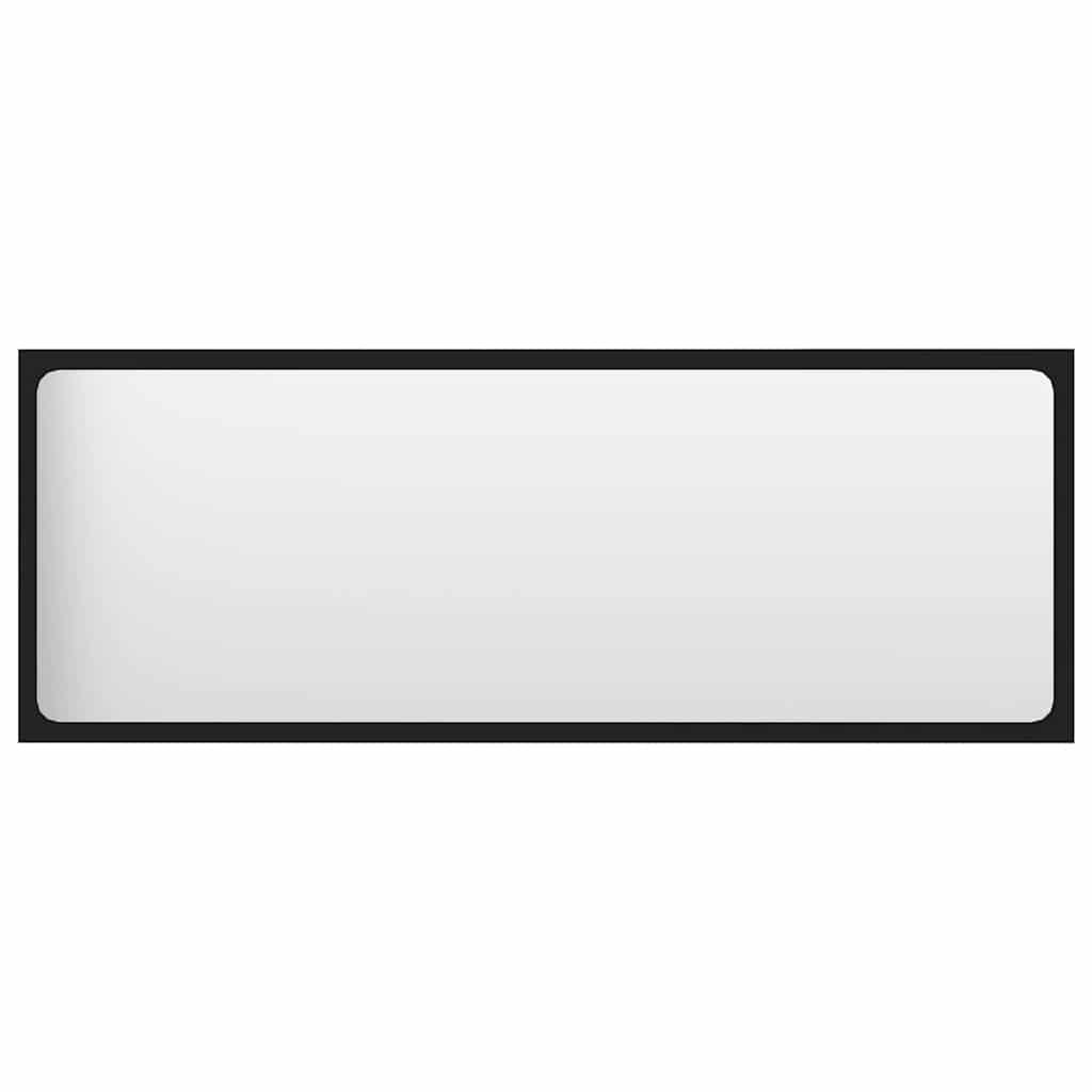 2 Piece Bathroom Furniture Set Black Engineered Wood