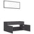 2 Piece Bathroom Furniture Set Grey Engineered Wood