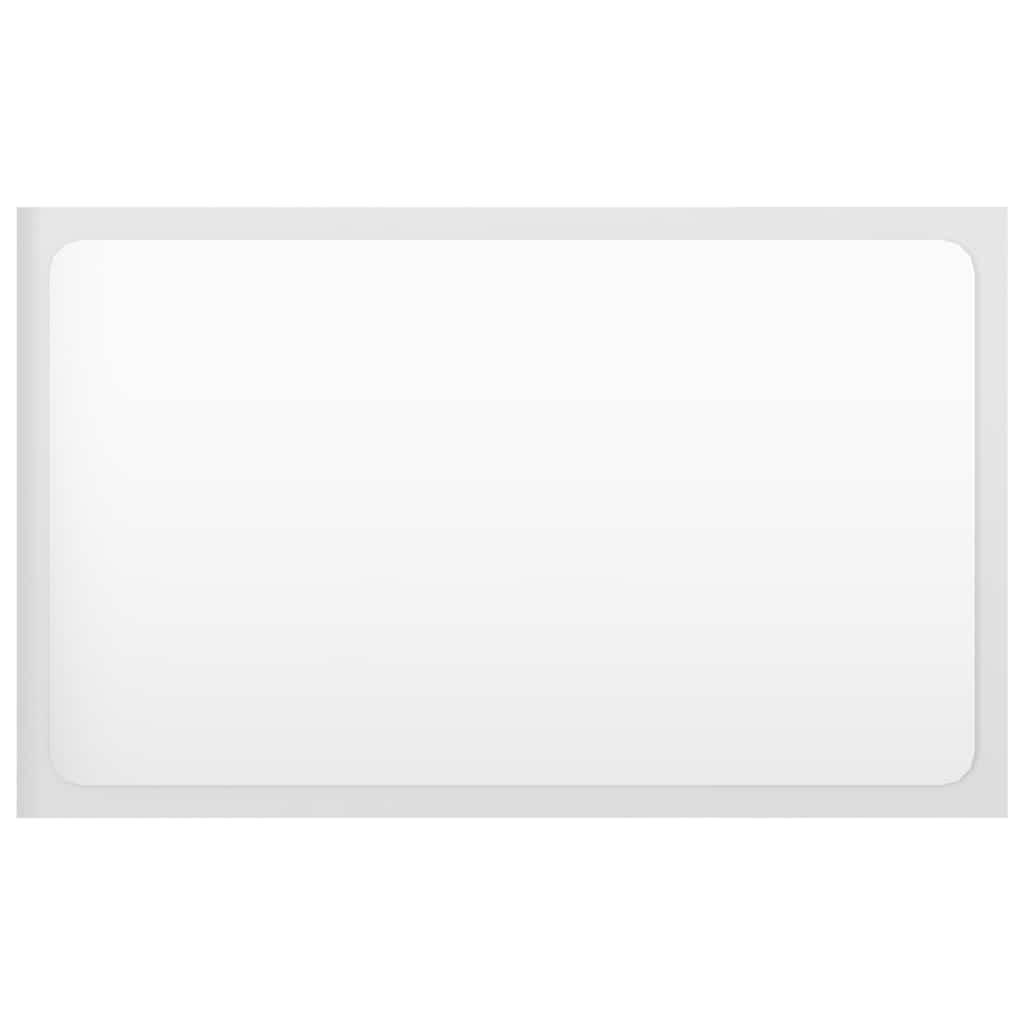 2 Piece Bathroom Furniture Set High Gloss White Engineered Wood