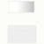 2 Piece Bathroom Furniture Set White Engineered Wood