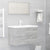 2 Piece Bathroom Furniture Set Concrete Grey Engineered Wood