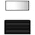2 Piece Bathroom Furniture Set Black Engineered Wood
