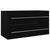 2 Piece Bathroom Furniture Set Black Engineered Wood
