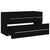 2 Piece Bathroom Furniture Set Black Engineered Wood