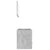2 Piece Bathroom Furniture Set Concrete Grey Engineered Wood