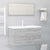 2 Piece Bathroom Furniture Set Concrete Grey Engineered Wood