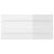 2 Piece Bathroom Furniture Set High Gloss White Engineered Wood
