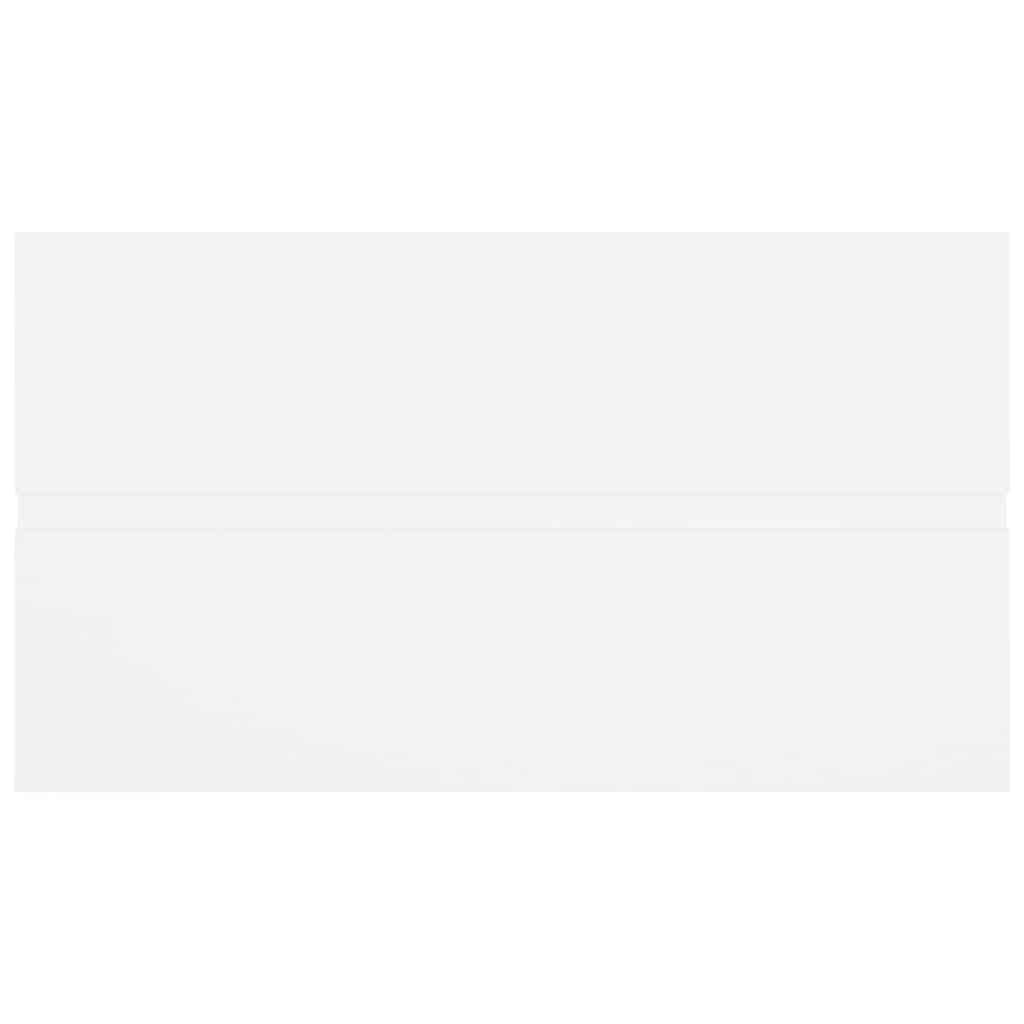 2 Piece Bathroom Furniture Set White Engineered Wood