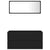 2 Piece Bathroom Furniture Set Black Engineered Wood