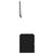 2 Piece Bathroom Furniture Set Black Engineered Wood
