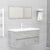 2 Piece Bathroom Furniture Set Concrete Grey Engineered Wood