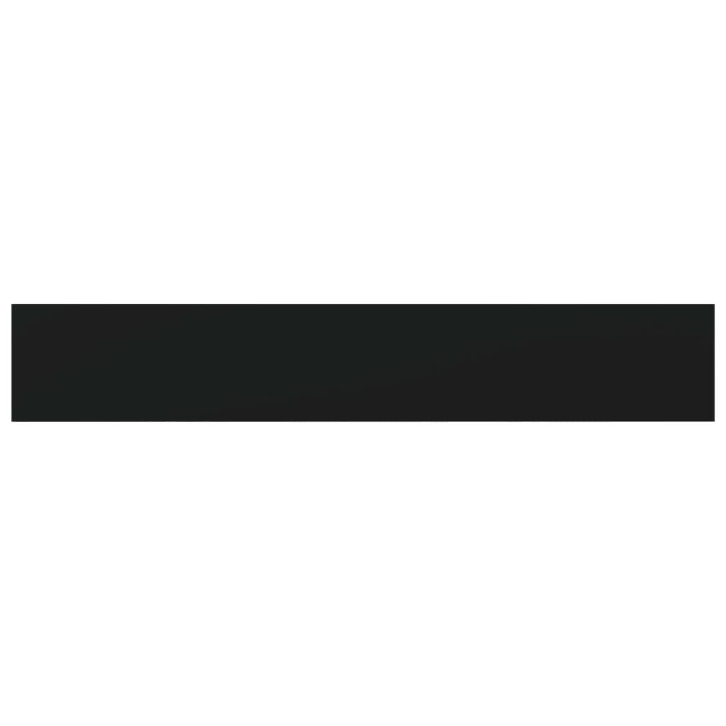 Bookshelf Boards 8 pcs Black 60x10x1.5 cm Engineered Wood