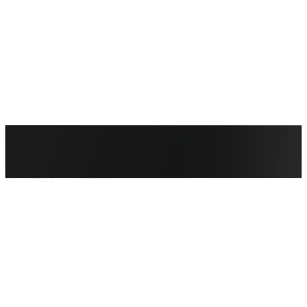 Bookshelf Boards 4 pcs High Gloss Black 60x10x1.5 cm Engineered Wood