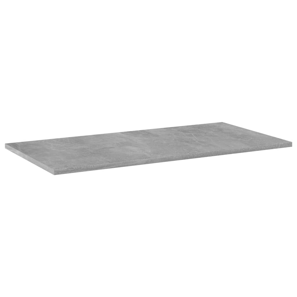 Bookshelf Boards 4 pcs Concrete Grey 80x40x1.5 cm Engineered Wood