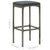4 Piece Garden Bar Set with Cushions Grey