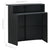 5 Piece Garden Bar Set with Cushions Black