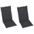 Garden Chairs 2 pcs with Anthracite Cushions Solid Teak Wood