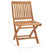 Garden Chairs 2 pcs with Cream White Cushions Solid Teak Wood