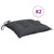 Garden Chairs with Anthracite Cushions 2 pcs Solid Teak Wood