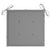 Garden Chairs with Grey Cushions 6 pcs Solid Teak Wood