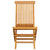 Garden Chairs with Beige Cushions 4 pcs Solid Teak Wood