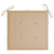 Garden Chairs with Beige Cushions 4 pcs Solid Teak Wood