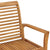 Garden Bench with Anthracite Cushion 112 cm Solid Teak Wood
