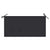 Garden Bench with Anthracite Cushion 112 cm Solid Teak Wood